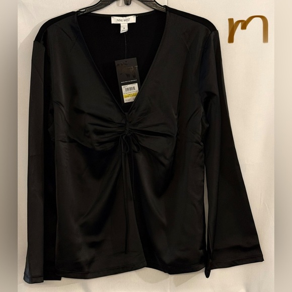 Nine West Tops - Nine West Black Satin Women's Top